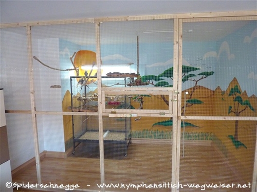 Vogelecke mit Laminat