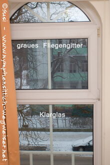 dunkles Fliegergitter