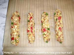 Kräcker auf Backpapier backen