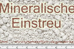 Mineralische Einstreu: hier das Produkt Porilan