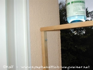 Ansicht der Schraube zum fixieren