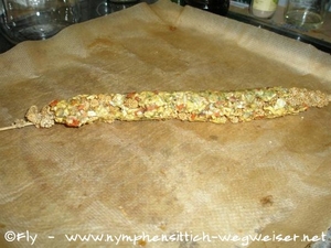 fertiger panierter Hirsekolben