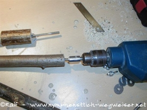 Stockschraube eindrehen