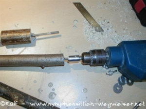 Stockschraube eindrehen