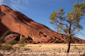 Zentral Australien, Aufstieg des Uluru (Ayers Rock)