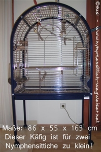 zu kleiner Käfig