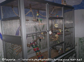 die Voliere der Bewohner