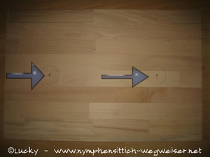 Anzeichnen der Säulen