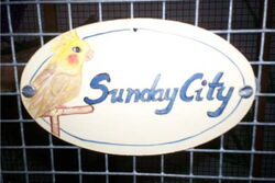 ein neues Schild