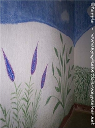 Wandbemalung hinter Sunday City