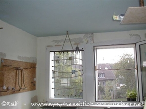 Kletternetz am Fenster