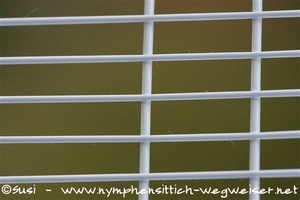 kunststoffummanteltes, weißes Gitter