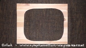 Brett mit Wannenausschnitt