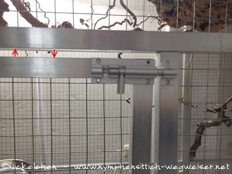 Riegel und Abstand