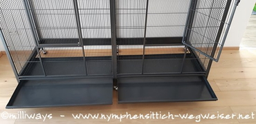 ausgezogene Schubladen bei der Montana Sydney II