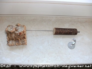 Korkwippe zusammengesteckt