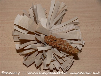 Schredderblume mit versteckter Hirse