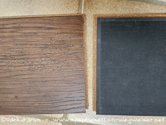 Bio-Vinyl Fußbodenbelag - Vorder- und Rückseite